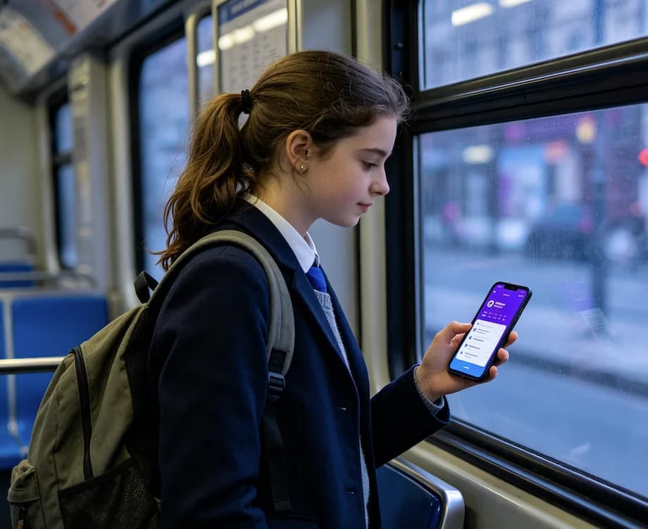 5 minute study session on subway