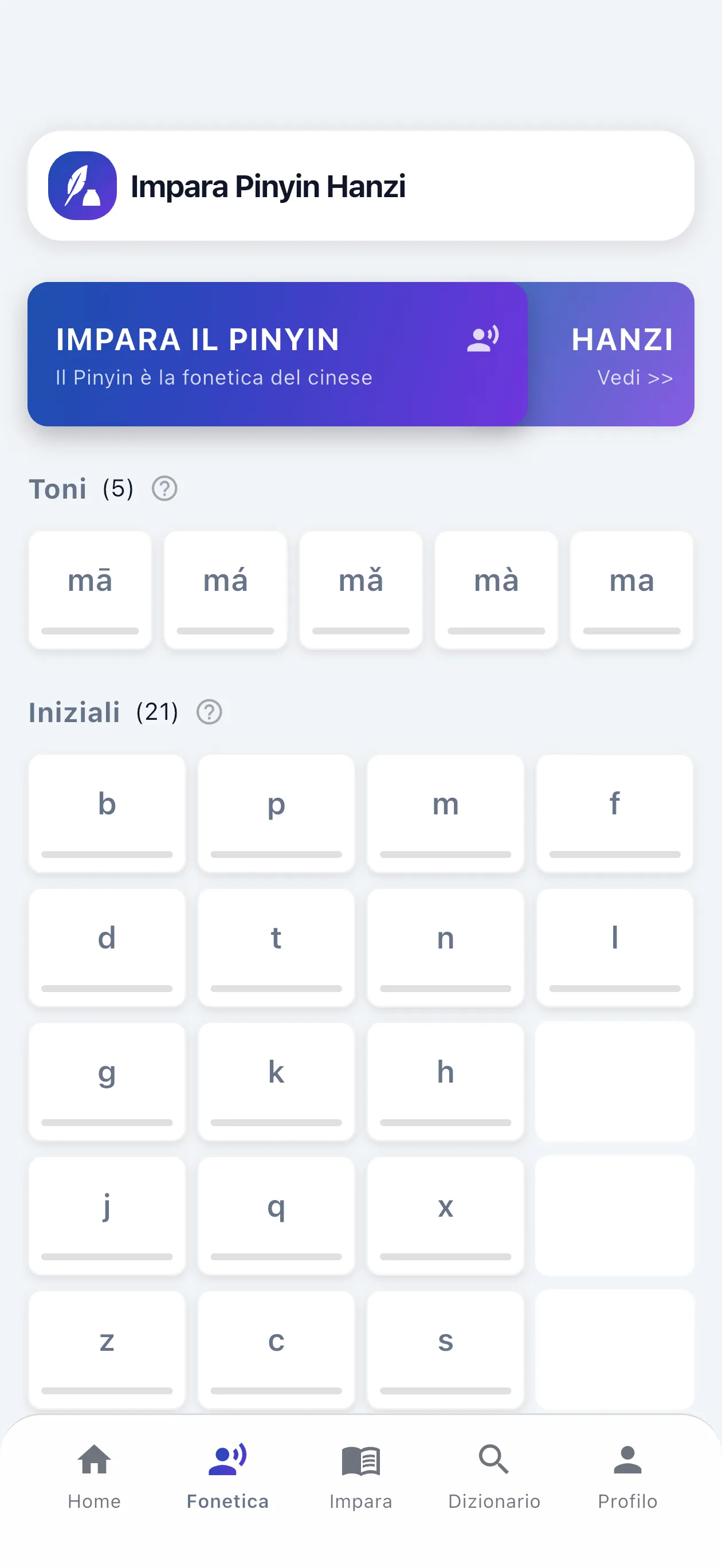 Pinyin con toni perfetti, non solo "ni-hao"